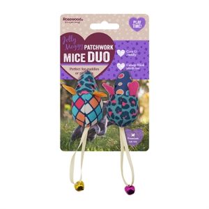 Rosewood Jolly Moggy Patchwork Muizen Duo - Afbeelding 5