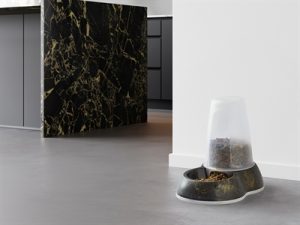 Savic Voerdispencer Loop Marble Zwart / Goud - Afbeelding 6