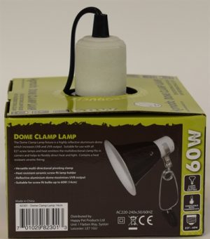 Komodo Black Dome Clamp Lamp Fixture - Afbeelding 2